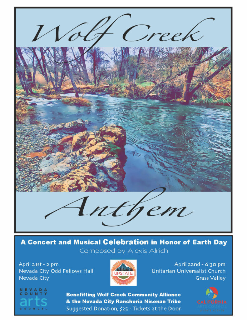 Earth Day Concert: Wolf Creek Anthem In the Temple @ Nevada City Odd Fellows TEMPLE